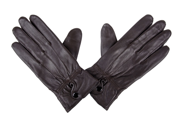 detail kožené rukavice dámské