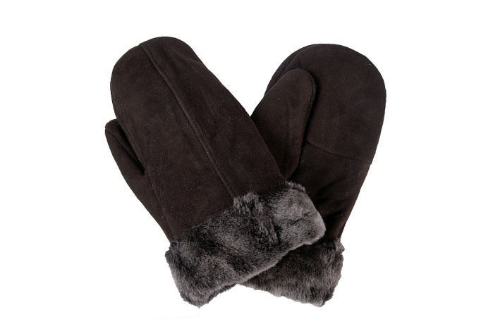 detail kožené pánské palčáky