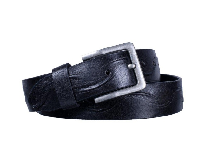 detail Kožený opasek SQU G.A 2008, 40 mm