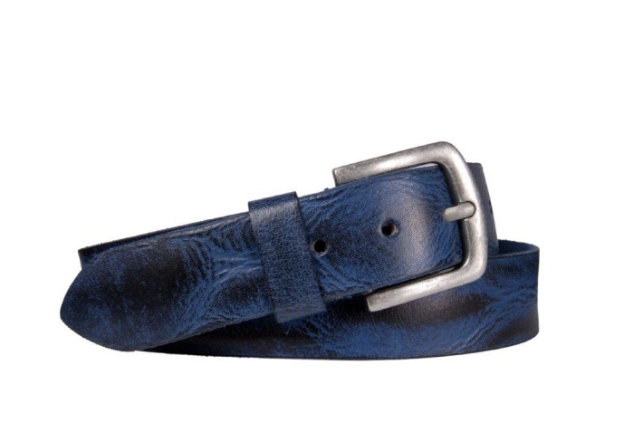 detail Kožený opasek SQU G.A 2007, 40 mm