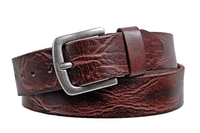 detail Kožený opasek SQU G.A 2007, 40 mm