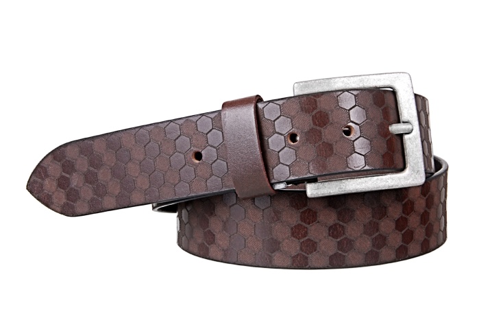 detail Kožený opasek 40 mm