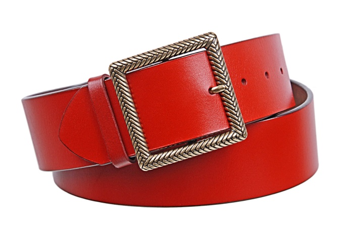 detail Dámský kožený opasek, šířka 5 cm