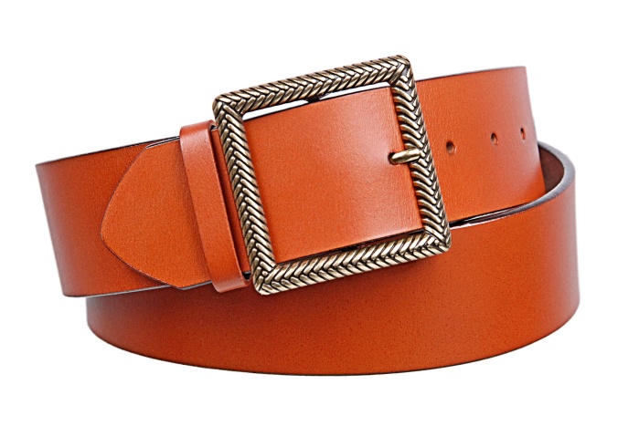 detail Dámský kožený opasek, šířka 5 cm