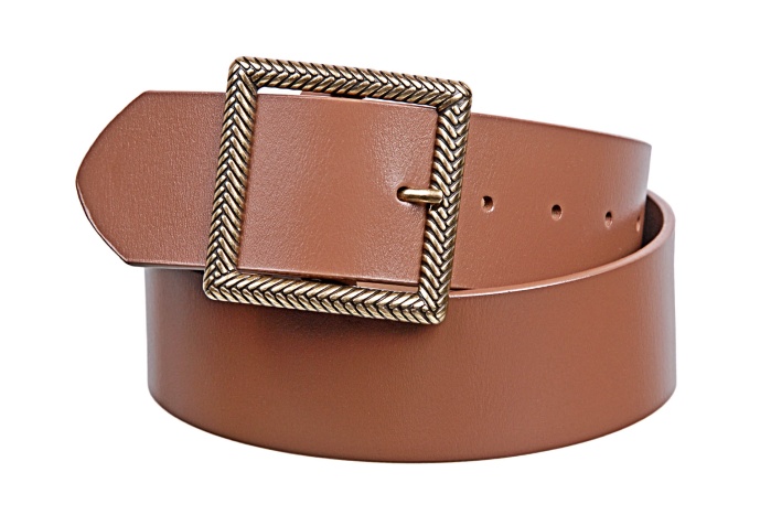 detail Dámský kožený opasek, šířka 5 cm