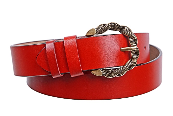 detail Kožený dámský opasek