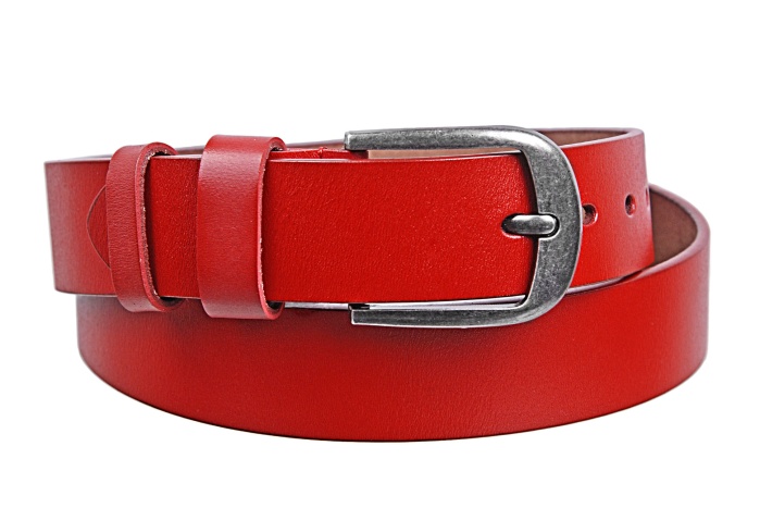 detail Kožený opasek šířka 4 cm