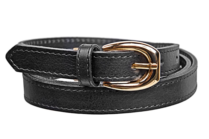 detail Kožený dámský opasek tenký