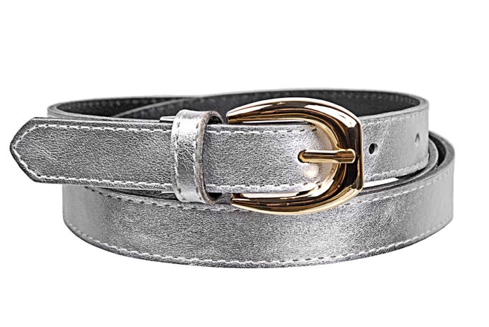 detail Kožený dámský opasek tenký