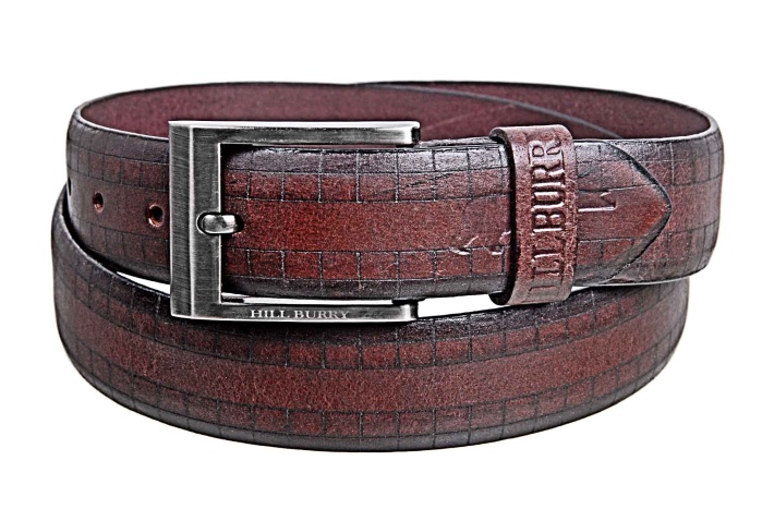 detail Kožený opasek, šířka 3,5 cm