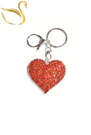 Přívěsek srdce, zirkony