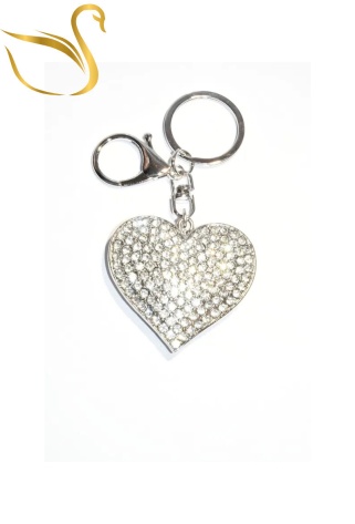 Přívěsek ve tvaru srdce se zirkony