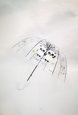 Průhledný holový deštník