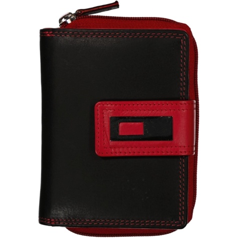 Kožená peněženka s upínkou a zipem