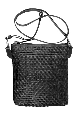 Kožená proplétaná kabelka Leeds M