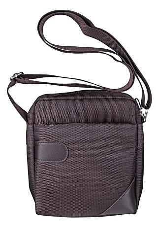 Textilní shopper s koženkovými doplňky