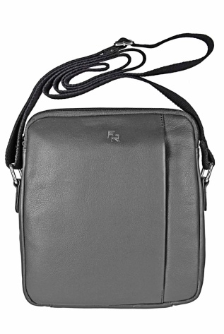 Kožená taška přes rameno, textilní popruh