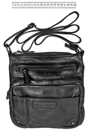 Kožená menší taška, více kapes SQU 15118