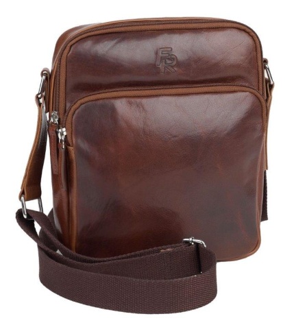 Kožený shopper FILIPPO ROSSI textilní popruh