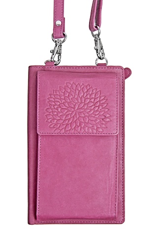 kožená taštička na mobil a doklady