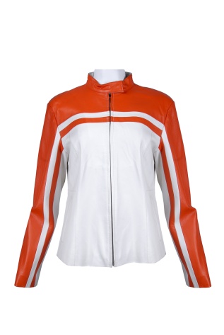 Kožená dámská bunda