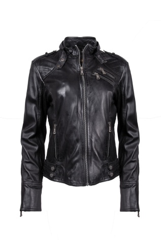 kožená dám. bundička