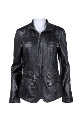 kožená dám. bundička