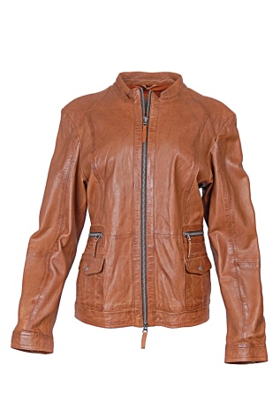 kožená dám. bundička