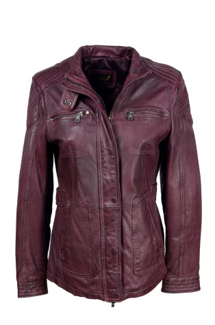 kožená dámská bunda