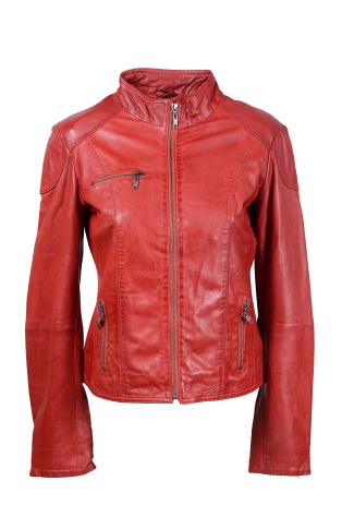 kožená dámská bunda