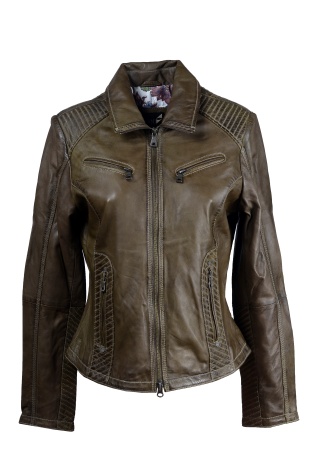 kožená bunda dámská