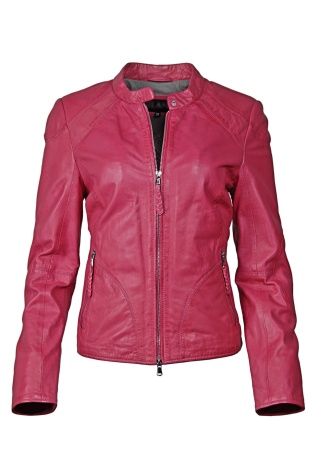 Kožená dámská bunda