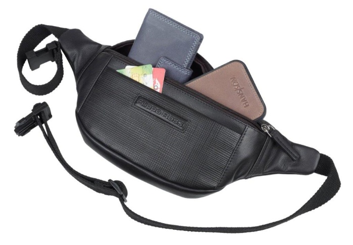 detail Kožená ledvinka HJP 12652