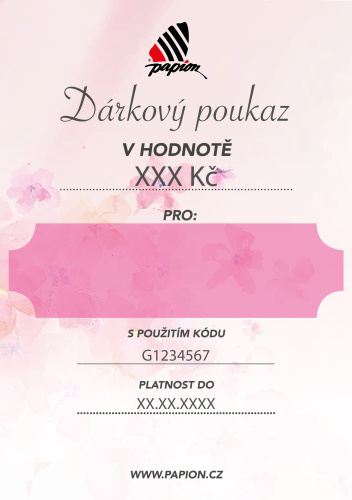 Dárkový certifikát - ONLINE