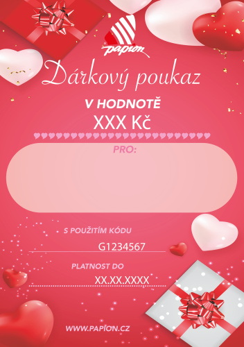 Dárkový certifikát - ONLINE