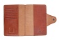 nahlad kožený obal na cestovní pas prošité koženým řemínkem