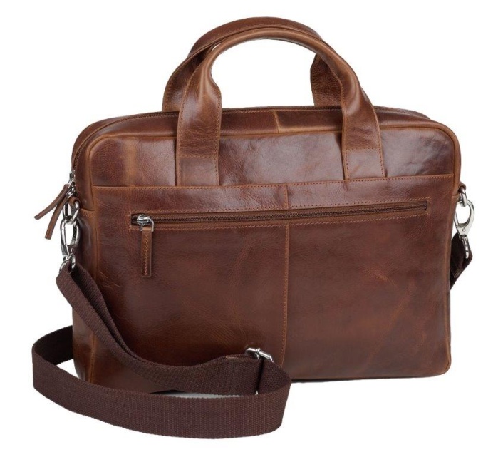 detail Kožená aktovka FILIPPO ROSSI textilní popruh