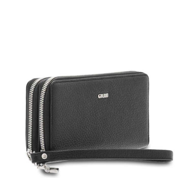 detail Kožená penálovka, 2 zipy