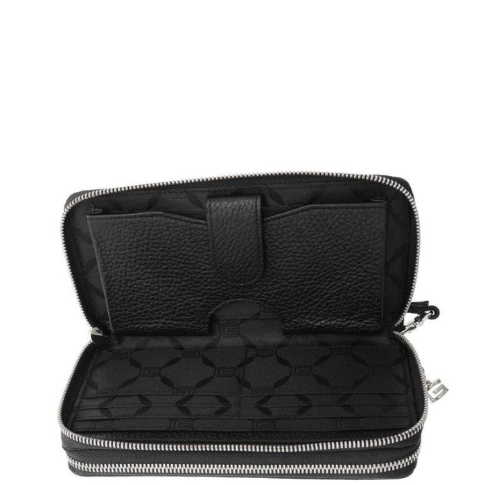 detail Kožená penálovka, 2 zipy