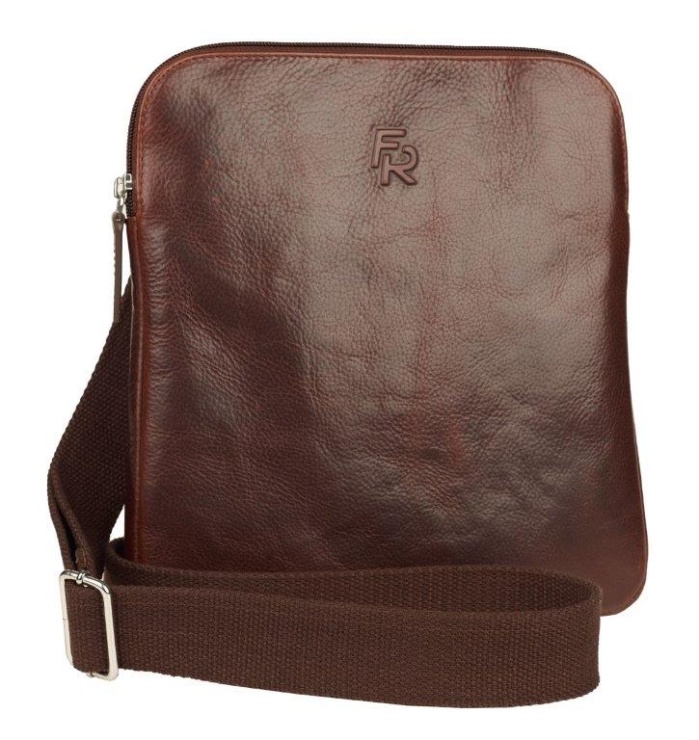 detail Kožený shopper FILIPPO ROSSI textilní popruh