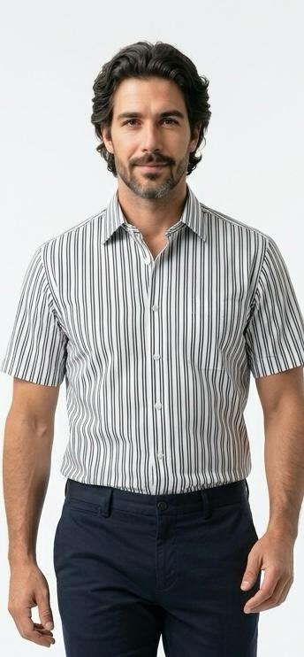 detail Pánská košile SLIM FIT kr. rukáv