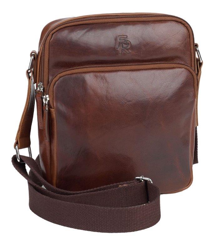 detail Kožený shopper FILIPPO ROSSI textilní popruh