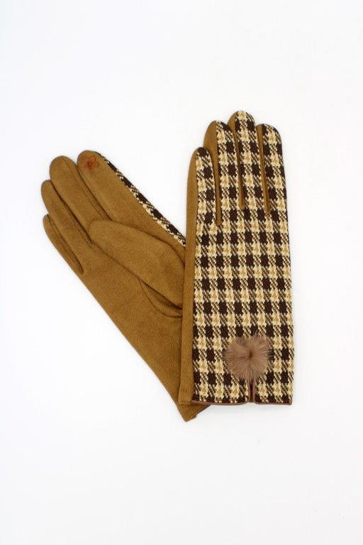 detail Textilní dámské rukavice HOL 17162