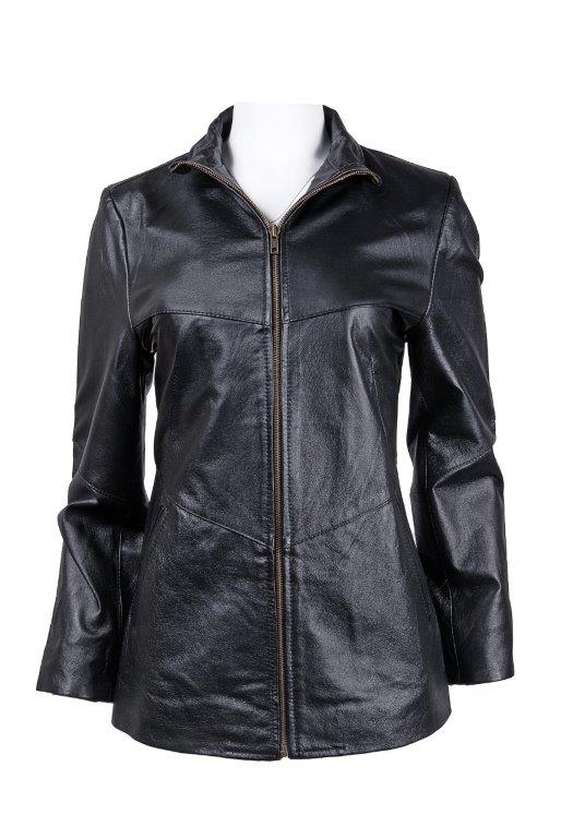 detail kožená dámská bunda, VĚTŠÍ VELIKOST