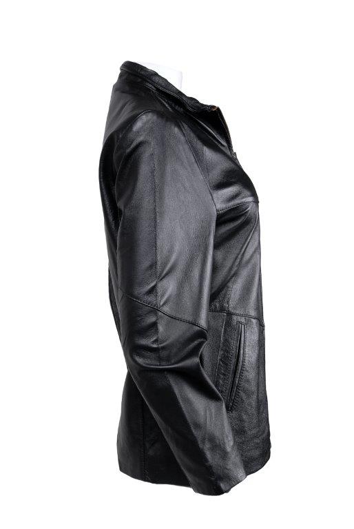 detail kožená dámská bunda, VĚTŠÍ VELIKOST