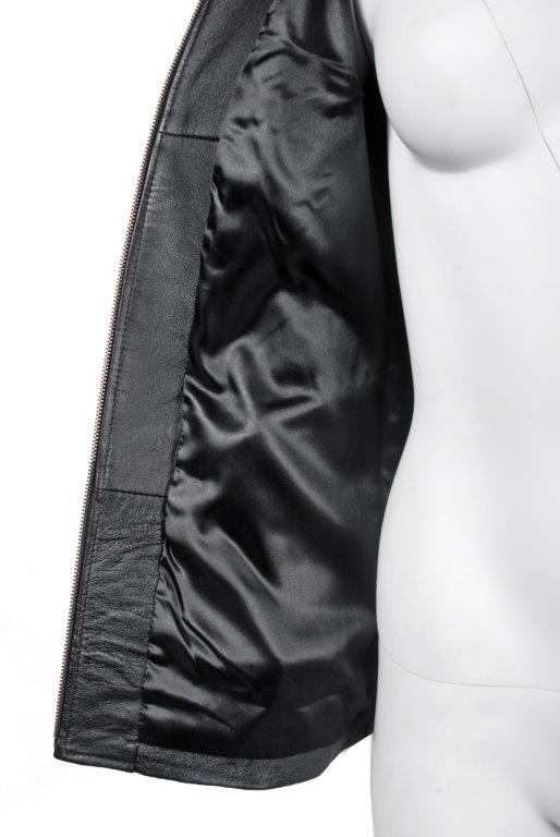 detail kožená dámská bunda, VĚTŠÍ VELIKOST