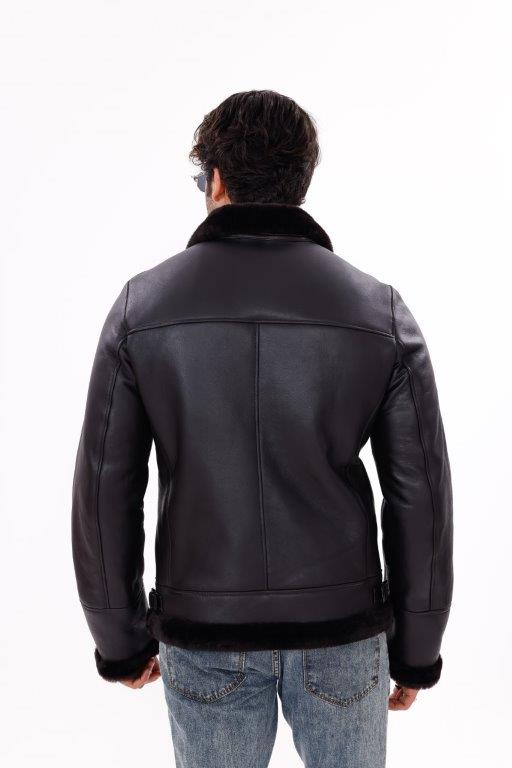 detail Pánská pilotka s pravou kožešinou, VĚTŠÍ VELIKOST