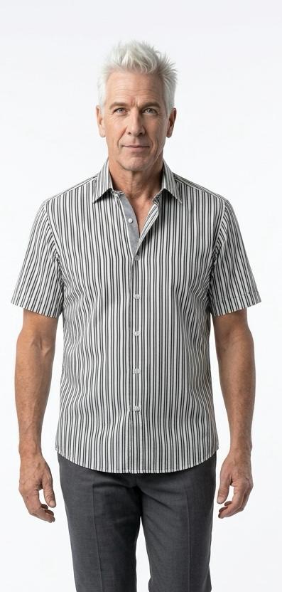 detail Pánská košile SLIM FIT kr. rukáv