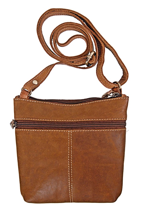 detail kožená kabelka