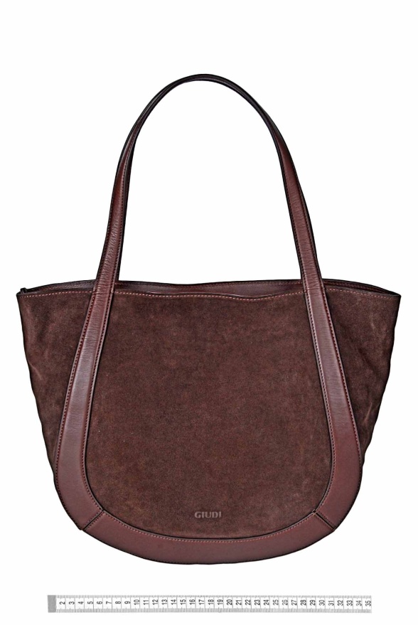 detail Velká kožená kabelka